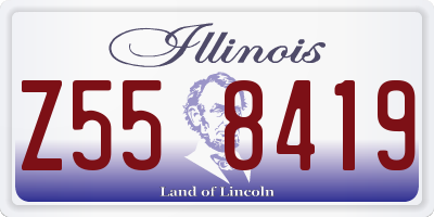IL license plate Z558419