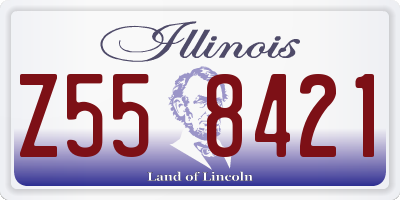 IL license plate Z558421