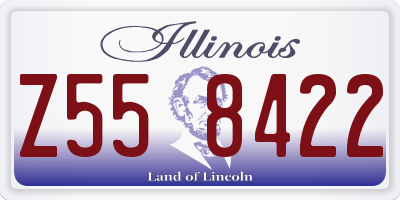 IL license plate Z558422