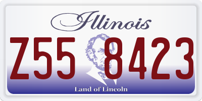 IL license plate Z558423