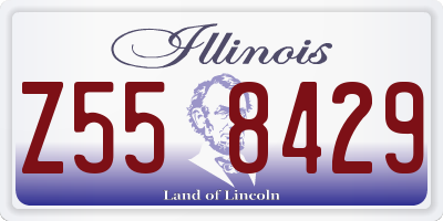 IL license plate Z558429