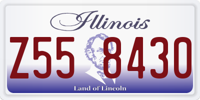 IL license plate Z558430