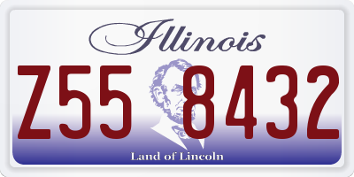 IL license plate Z558432