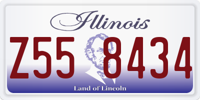 IL license plate Z558434