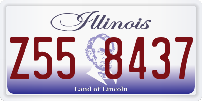 IL license plate Z558437
