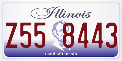 IL license plate Z558443
