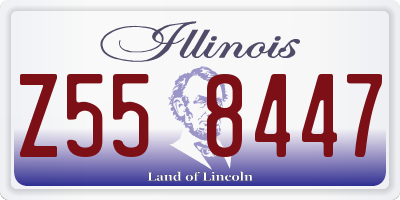IL license plate Z558447