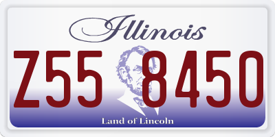 IL license plate Z558450
