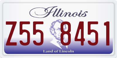 IL license plate Z558451