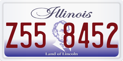 IL license plate Z558452