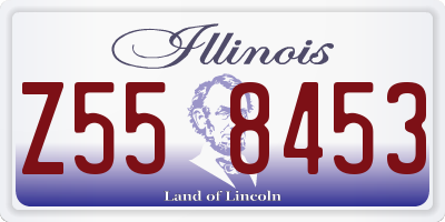 IL license plate Z558453