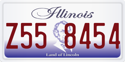 IL license plate Z558454