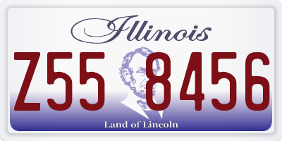 IL license plate Z558456
