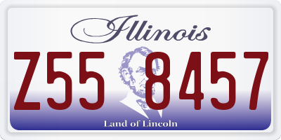 IL license plate Z558457