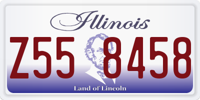 IL license plate Z558458
