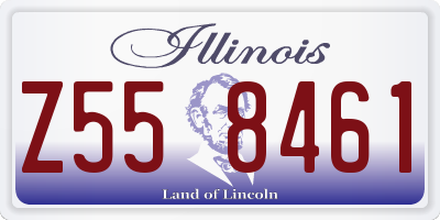 IL license plate Z558461