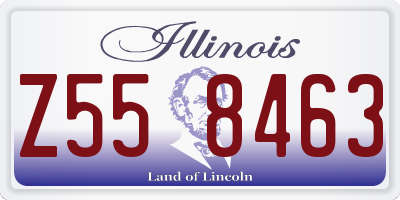 IL license plate Z558463