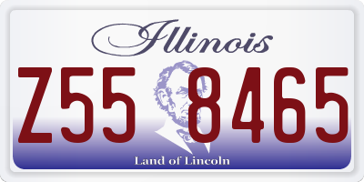 IL license plate Z558465