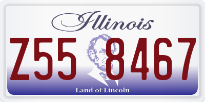 IL license plate Z558467
