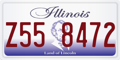 IL license plate Z558472