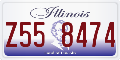 IL license plate Z558474