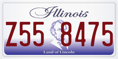 IL license plate Z558475