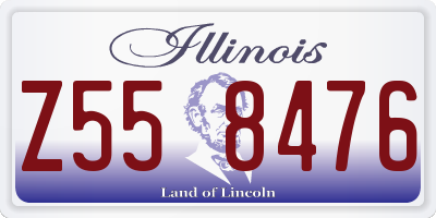 IL license plate Z558476