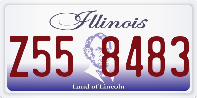 IL license plate Z558483
