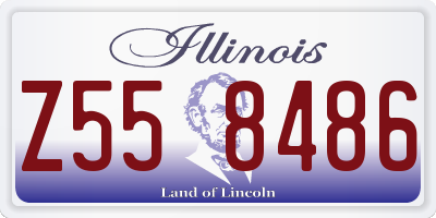 IL license plate Z558486