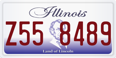 IL license plate Z558489