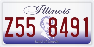 IL license plate Z558491