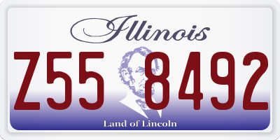 IL license plate Z558492