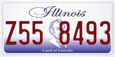 IL license plate Z558493