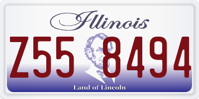 IL license plate Z558494