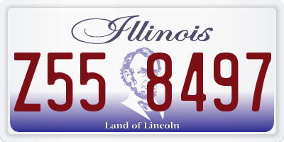 IL license plate Z558497