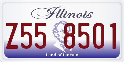 IL license plate Z558501