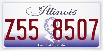 IL license plate Z558507