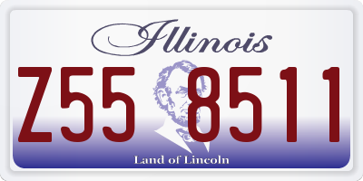 IL license plate Z558511