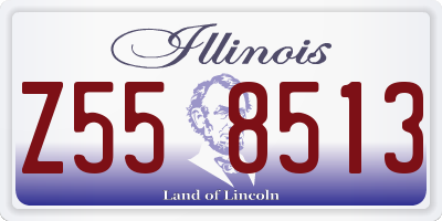 IL license plate Z558513