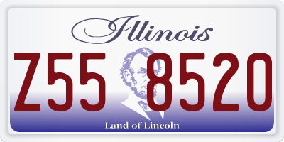 IL license plate Z558520