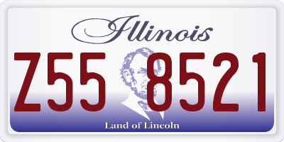 IL license plate Z558521