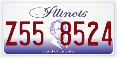 IL license plate Z558524