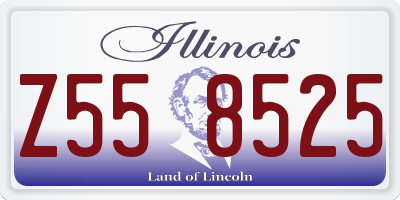 IL license plate Z558525