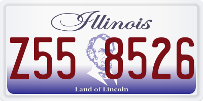 IL license plate Z558526