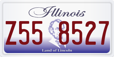 IL license plate Z558527
