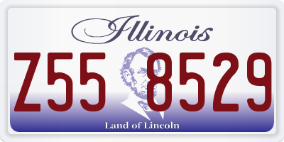 IL license plate Z558529