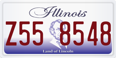 IL license plate Z558548