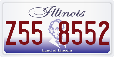 IL license plate Z558552