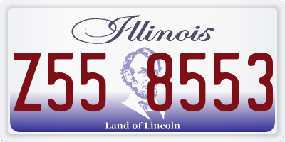 IL license plate Z558553