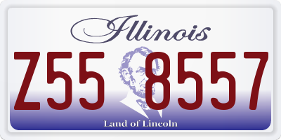 IL license plate Z558557